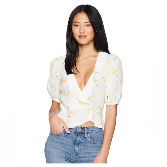 For love and lemons Ashland wrap top - Picture 4 of 9